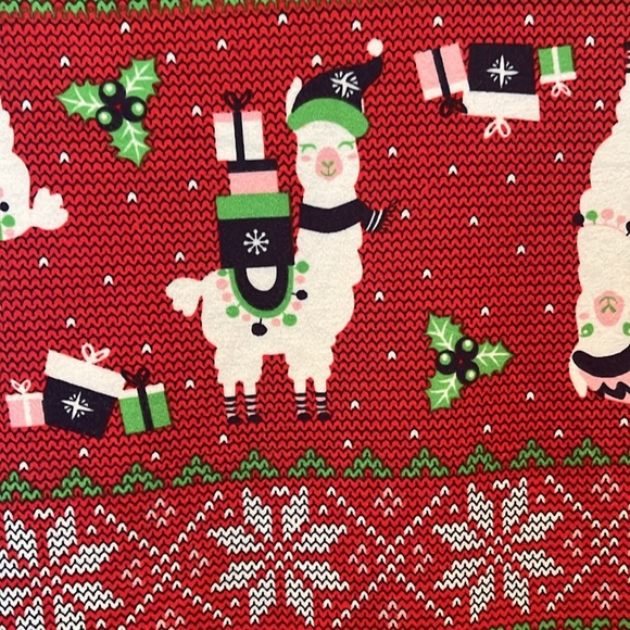 Long sleeve llama Xmas shirt - Picture 2 of 2